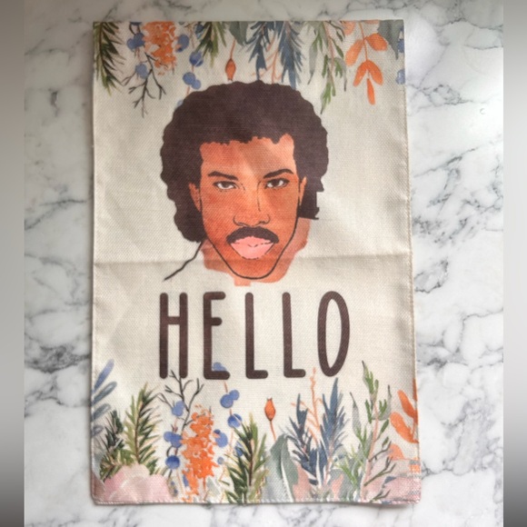 Lionel Ritchie “Hello” Garden Flag - Picture 2 of 2